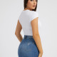 Guess Γυναικεία κοντομάνικη μπλούζα Hibiscus Logo T-Shirt